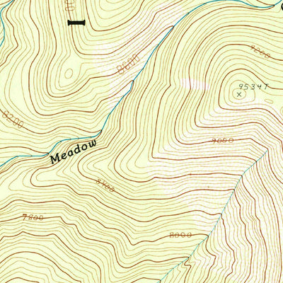 United States Geological Survey Kern Peak, CA (1988, 24000-Scale) digital map