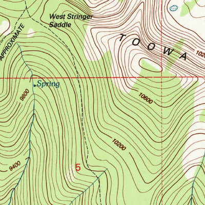 United States Geological Survey Kern Peak, CA (1994, 24000-Scale) digital map