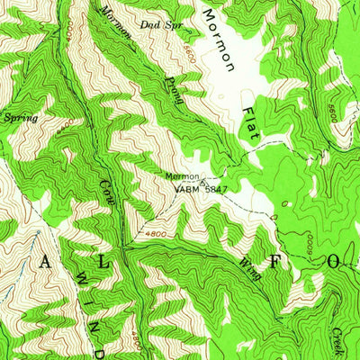 United States Geological Survey Kernan Point, OR-ID (1954, 62500-Scale) digital map