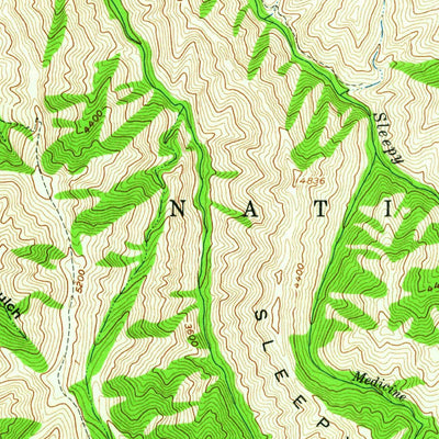 United States Geological Survey Kernan Point, OR-ID (1954, 62500-Scale) digital map