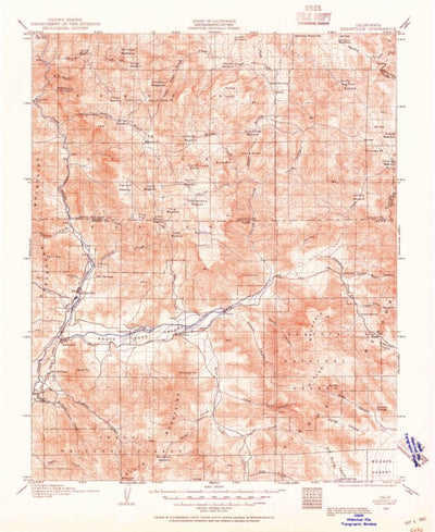 United States Geological Survey Kernville, CA (1906, 125000-Scale) digital map