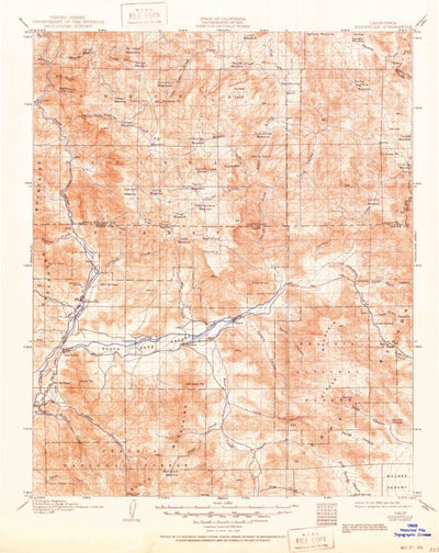 United States Geological Survey Kernville, CA (1908, 125000-Scale) digital map