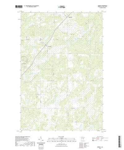United States Geological Survey Kerrick, MN (2022, 24000-Scale) digital map