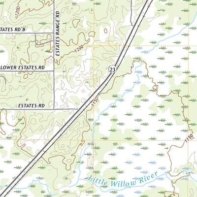United States Geological Survey Kerrick, MN (2022, 24000-Scale) digital map