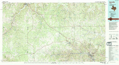United States Geological Survey Kerrville, TX (1985, 100000-Scale) digital map