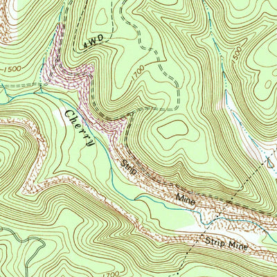 United States Geological Survey Kersey, PA (1970, 24000-Scale) digital map