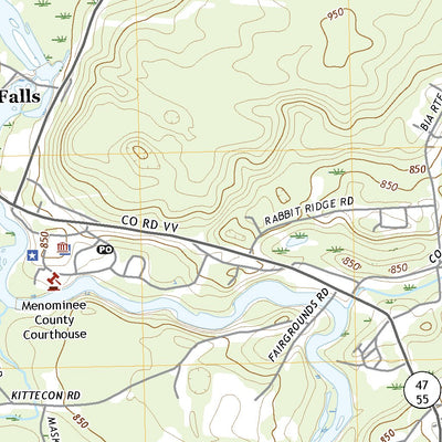 Keshena, WI (2022, 24000-Scale) Map by United States Geological Survey ...