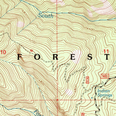 United States Geological Survey Kessler Creek, ID (1995, 24000-Scale) digital map