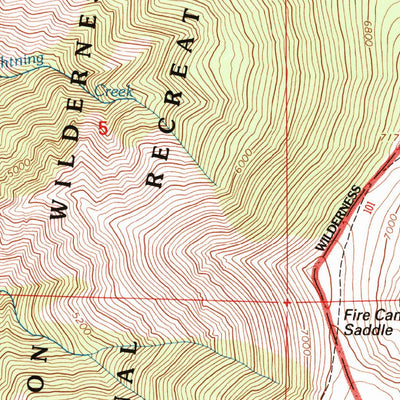 United States Geological Survey Kessler Creek, ID (1995, 24000-Scale) digital map