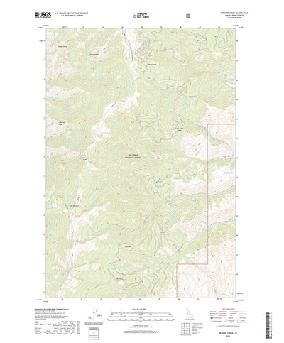 United States Geological Survey Kessler Creek, ID (2020, 24000-Scale) digital map