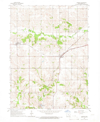 United States Geological Survey Keswick, IA (1965, 24000-Scale) digital map