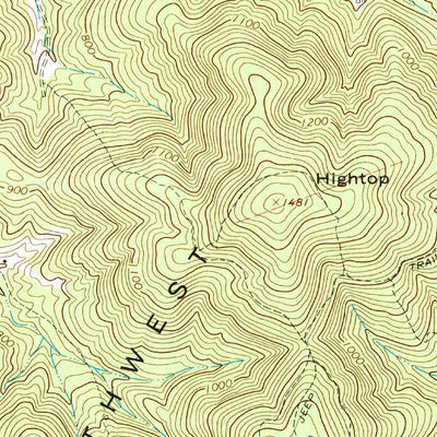 United States Geological Survey Keswick, VA (1964, 24000-Scale) digital map