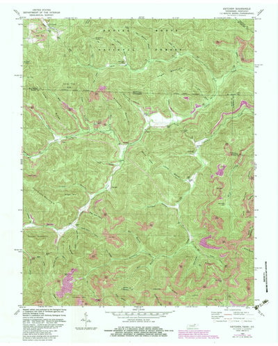 United States Geological Survey Ketchen, TN-KY (1980, 24000-Scale) digital map