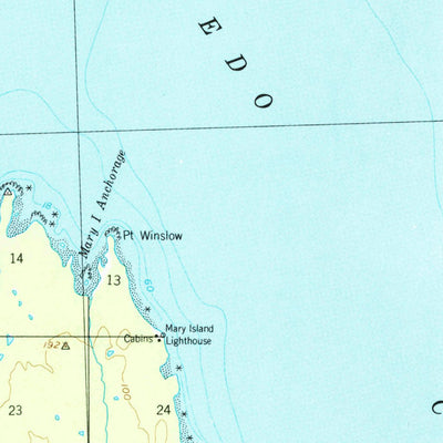 United States Geological Survey Ketchikan A-4, AK (1955, 63360-Scale) digital map