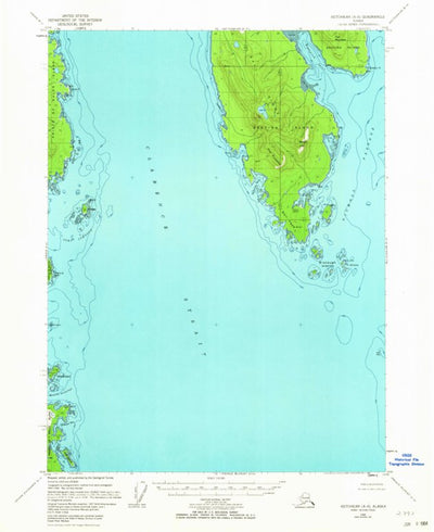 United States Geological Survey Ketchikan A-6, AK (1948, 63360-Scale) digital map