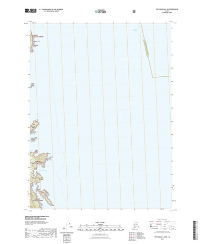 United States Geological Survey Ketchikan A-6 SW, AK (2021, 25000-Scale) digital map