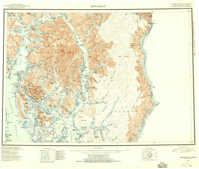 United States Geological Survey Ketchikan, AK (1952, 250000-Scale) digital map