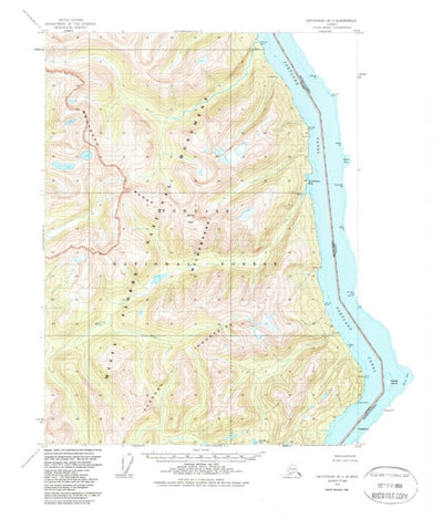 United States Geological Survey Ketchikan B-1, AK (1955, 63360-Scale) digital map