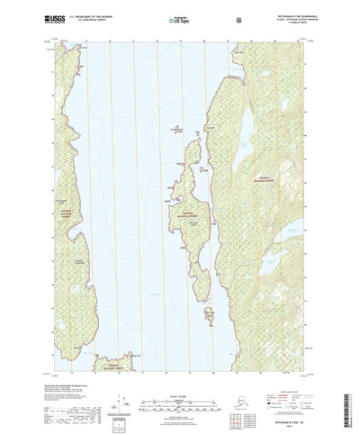 United States Geological Survey Ketchikan B-3 NW, AK (2021, 25000-Scale) digital map