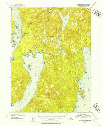 United States Geological Survey Ketchikan B-4, AK (1952, 63360-Scale) digital map