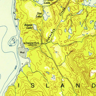 United States Geological Survey Ketchikan B-4, AK (1952, 63360-Scale) digital map