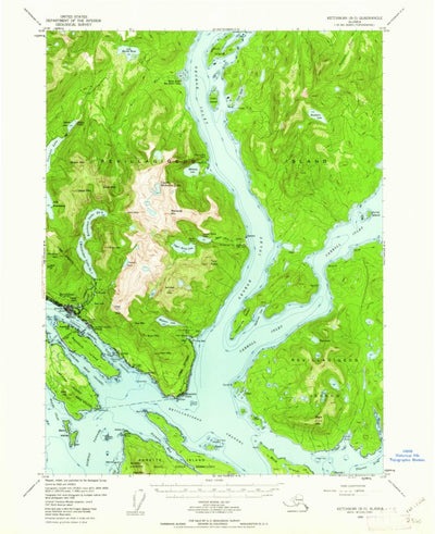 United States Geological Survey Ketchikan B-5, AK (1954, 63360-Scale) digital map