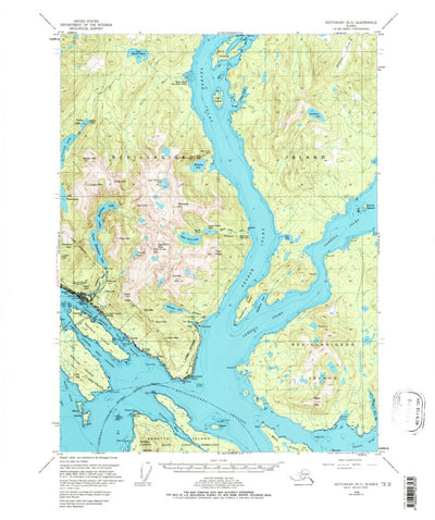 United States Geological Survey Ketchikan B-5, AK (1955, 63360-Scale) digital map