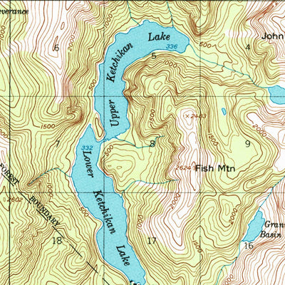 United States Geological Survey Ketchikan B-5, AK (1955, 63360-Scale) digital map