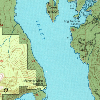 United States Geological Survey Ketchikan B-5, AK (1994, 63360-Scale) digital map