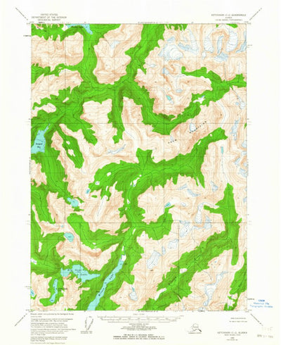 United States Geological Survey Ketchikan C-2, AK (1955, 63360-Scale) digital map
