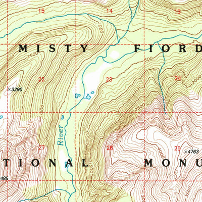 United States Geological Survey Ketchikan C-2, AK (1996, 63360-Scale) digital map