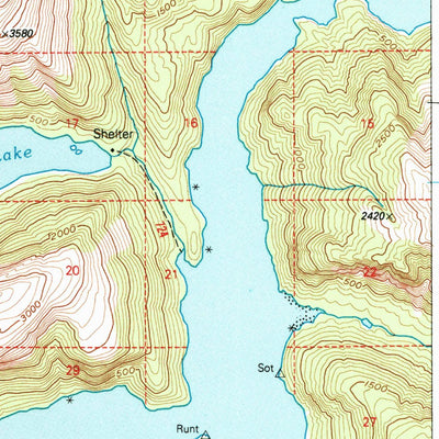 United States Geological Survey Ketchikan C-3, AK (1996, 63360-Scale) digital map
