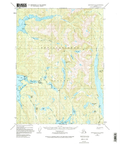 United States Geological Survey Ketchikan C-5, AK (1948, 63360-Scale) digital map