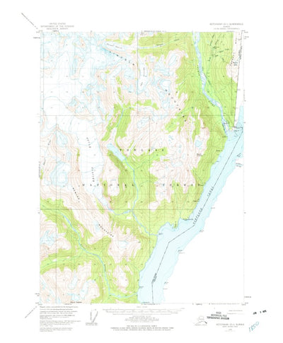 United States Geological Survey Ketchikan D-1, AK (1955, 63360-Scale) digital map