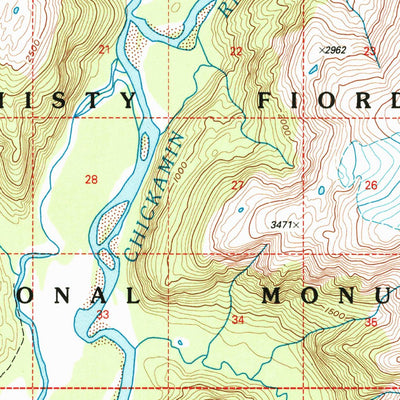 United States Geological Survey Ketchikan D-3, AK (1996, 63360-Scale) digital map