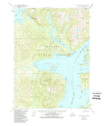 United States Geological Survey Ketchikan D-6, AK (1952, 63360-Scale) digital map