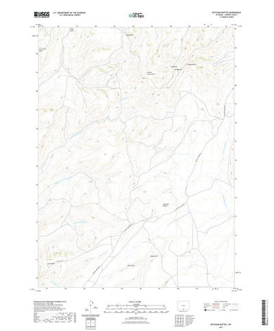 United States Geological Survey Ketchum Buttes, WY (2021, 24000-Scale) digital map
