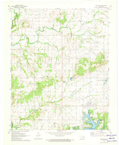 United States Geological Survey Ketchum, OK (1971, 24000-Scale) digital map