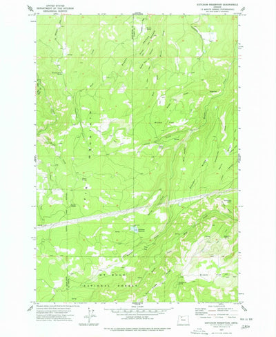 United States Geological Survey Ketchum Reservoir, OR (1977, 24000-Scale) digital map