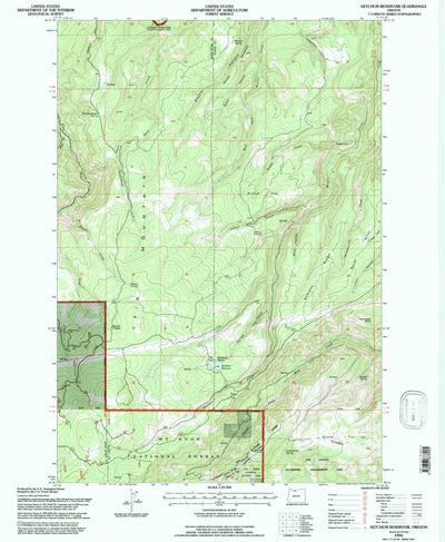 United States Geological Survey Ketchum Reservoir, OR (1994, 24000-Scale) digital map