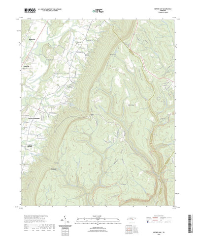 United States Geological Survey Ketner Gap, TN (2022, 24000-Scale) digital map