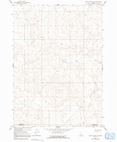 United States Geological Survey Kettle Butte NW, ID (1964, 24000-Scale) digital map