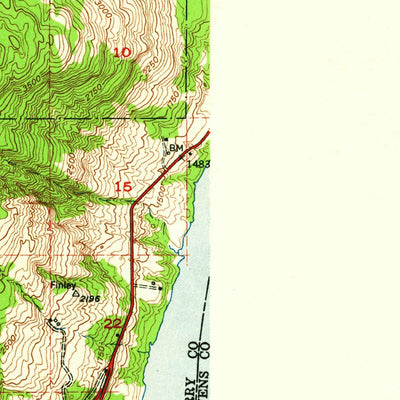 United States Geological Survey Kettle Falls, WA (1948, 62500-Scale) digital map