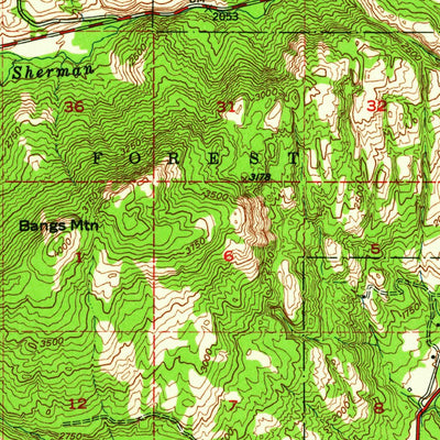 United States Geological Survey Kettle Falls, WA (1948, 62500-Scale) digital map