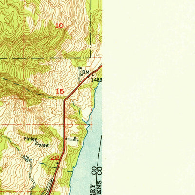 United States Geological Survey Kettle Falls, WA (1951, 62500-Scale) digital map