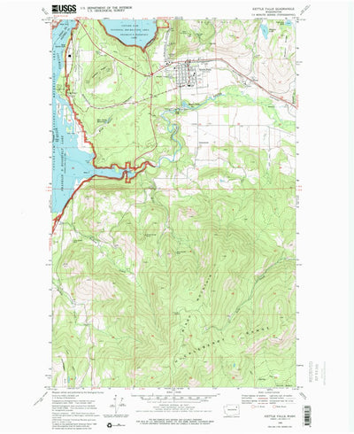 United States Geological Survey Kettle Falls, WA (1969, 24000-Scale) digital map