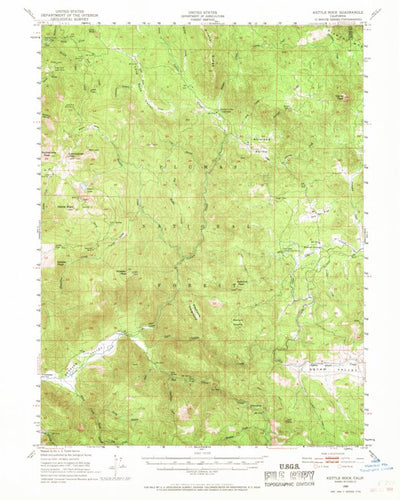 United States Geological Survey Kettle Rock, CA (1950, 62500-Scale) digital map