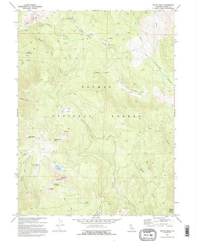 United States Geological Survey Kettle Rock, CA (1972, 24000-Scale) digital map