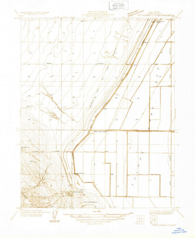 United States Geological Survey Kettleman City, CA (1933, 31680-Scale) digital map