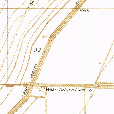 United States Geological Survey Kettleman City, CA (1933, 31680-Scale) digital map